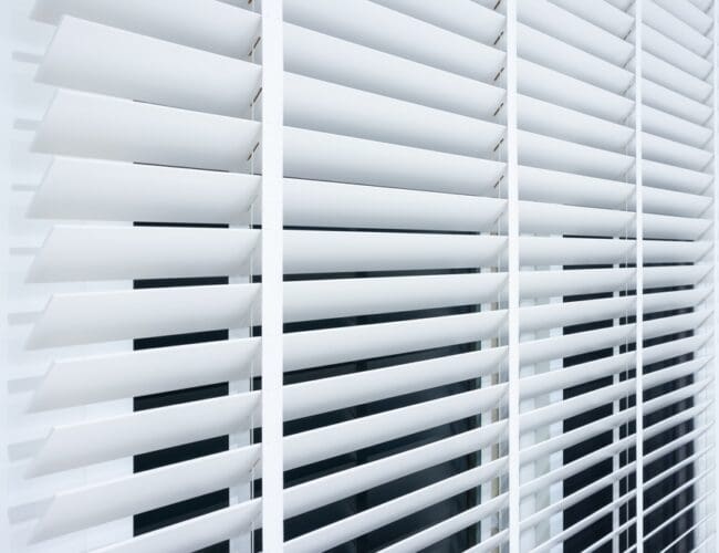 White Venetian Blinds