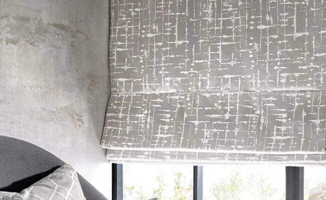 Grey small bathroom blinds